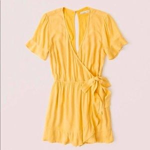 Abercrombie & Fitch Yellow Romper